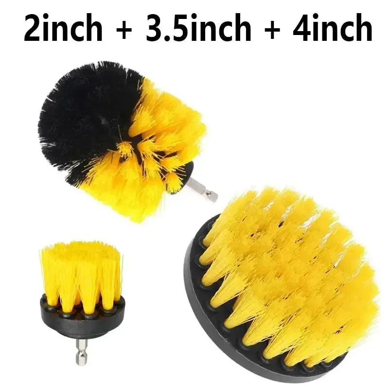 🧽🔧 Kit 3 Escovas para Furadeira - Limpeza Pesada