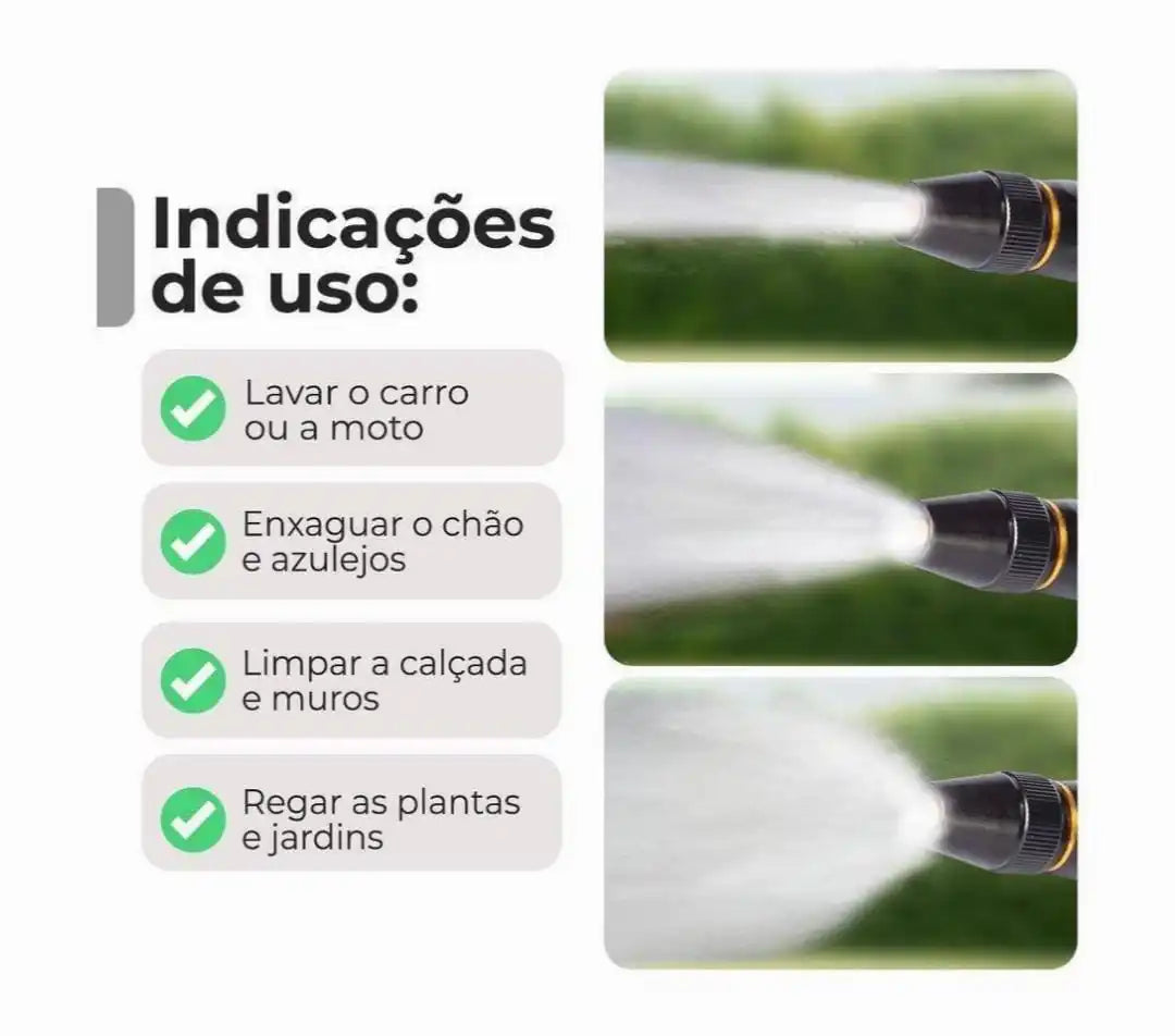 🚿🚗 Esguicho Multifuncional 3 em 1 para Mangueira