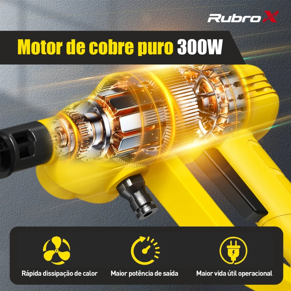 🚿 Lavadora de Alta Pressão Portátil RubroX Sem Fio