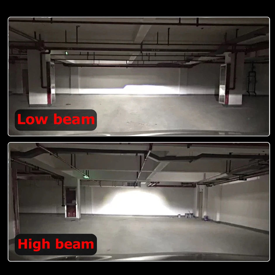 Farol de LED automotivo Heyword 22000lm 160W com chip CSP 1860, temperaturas de cor 3000k/4300k/6000k/8000k, compatível com lâmpadas H4, H7 e H1 (padrão 9005).