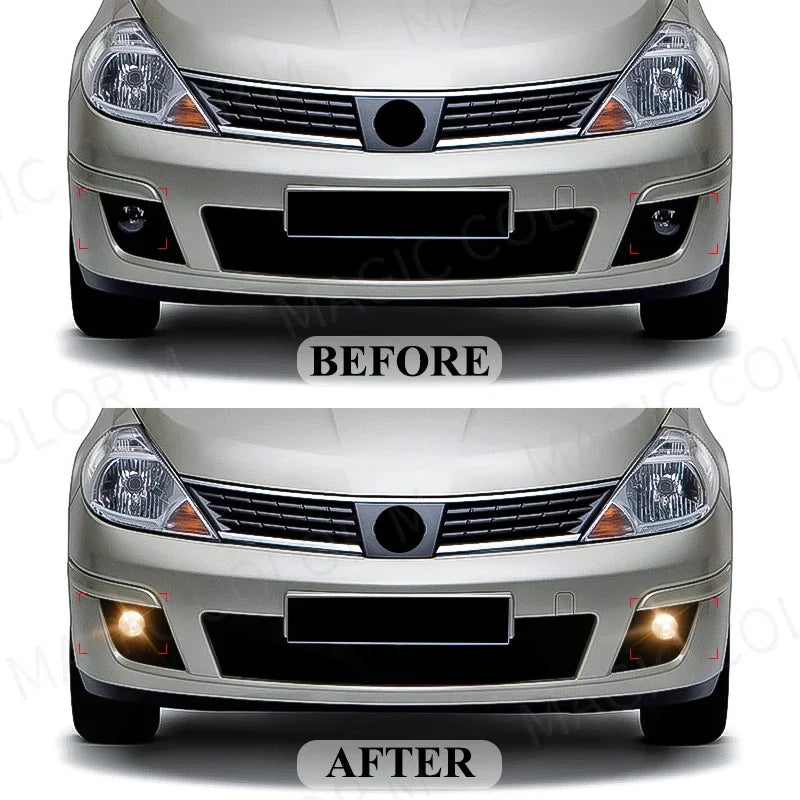 💡🚗 Kit Farol de Milha LED para Nissan Tiida 2007 a 2011