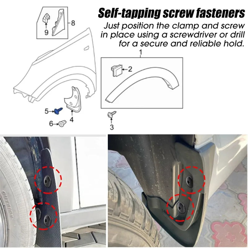 🔩🚗 Kit Presilhas U + Parafusos Autoatarraxantes para Fixação Automotiva