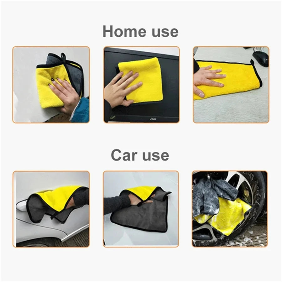 🧽🚗 Toalha de Microfibra para Limpeza Automotiva