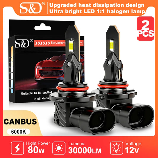 💡🚗 Lâmpada LED S&D Canbus 80W 30000LM