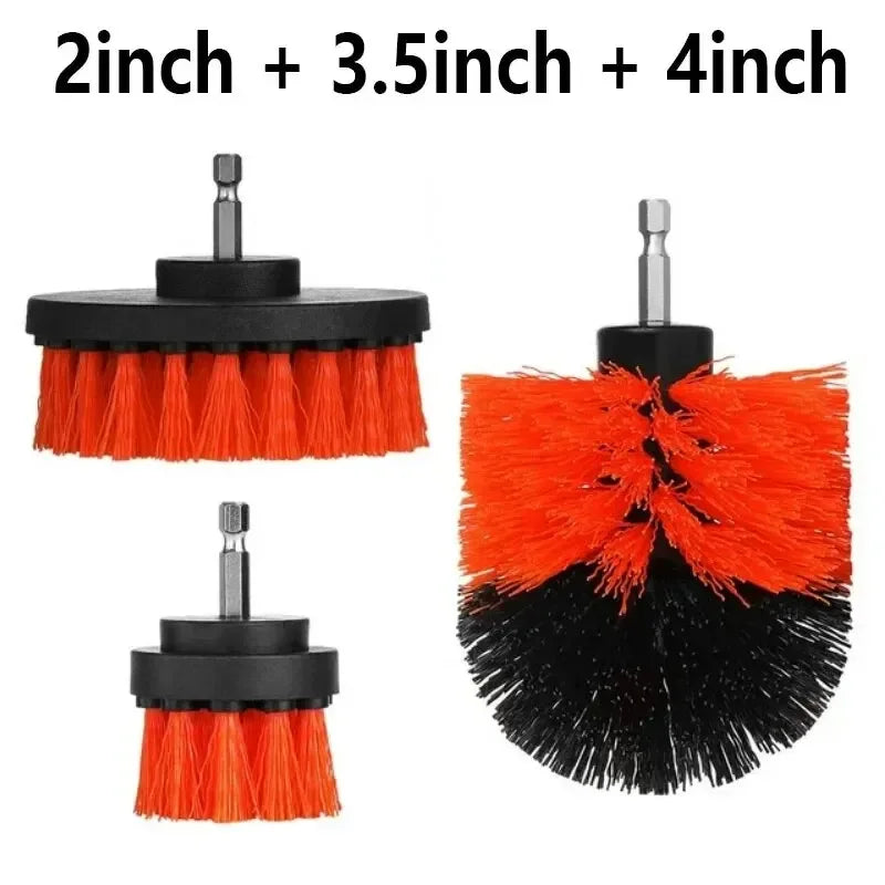 🧽🔧 Kit 3 Escovas para Furadeira - Limpeza Pesada