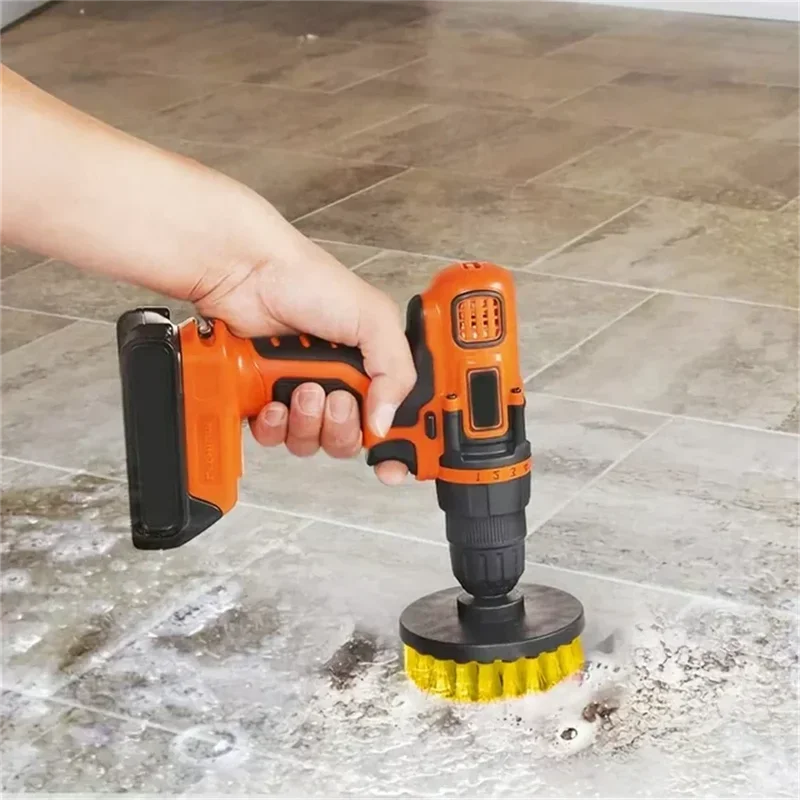 🧽🔧 Kit 3 Escovas para Furadeira - Limpeza Pesada