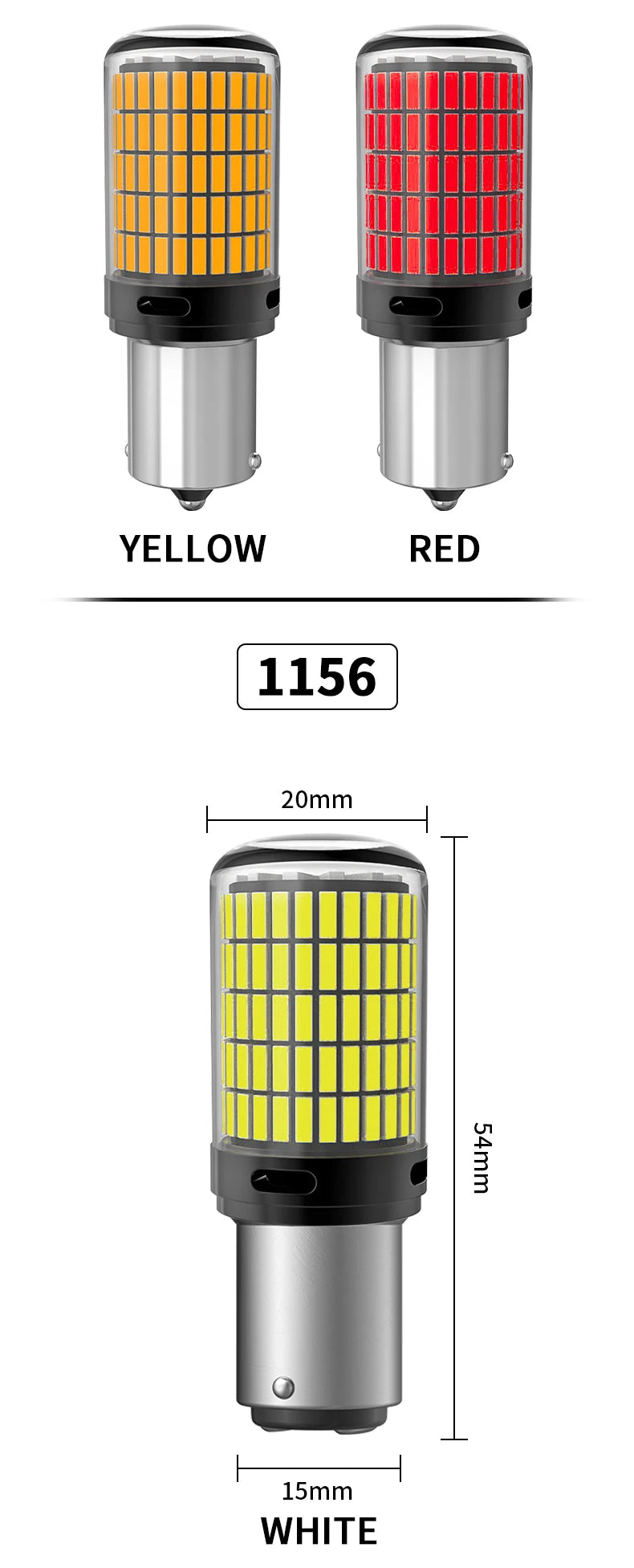 💡🚗 Lâmpada LED Canbus 1156 / 1157 / 7440 / 7443