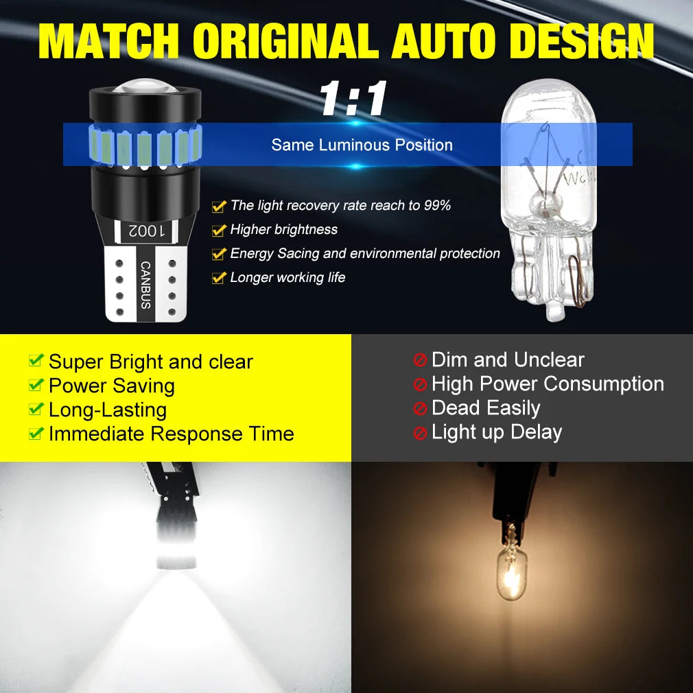 💡🚗 Lâmpada LED T10 W5W Canbus XSTORM