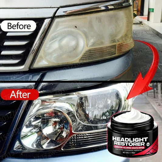 ✨ Kit Restaurador de Faróis Automotivos – Remove Amarelado, Riscos e Opacidade