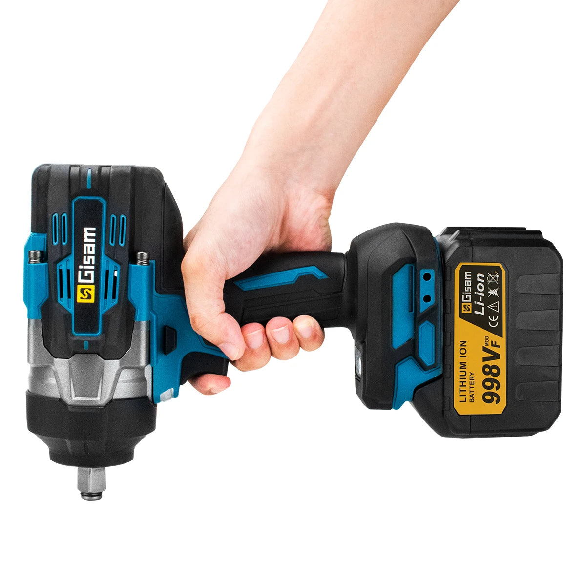 🔥 Chave de Impacto Brushless GISAM 2800N.M 1/2" – Potência Profissional