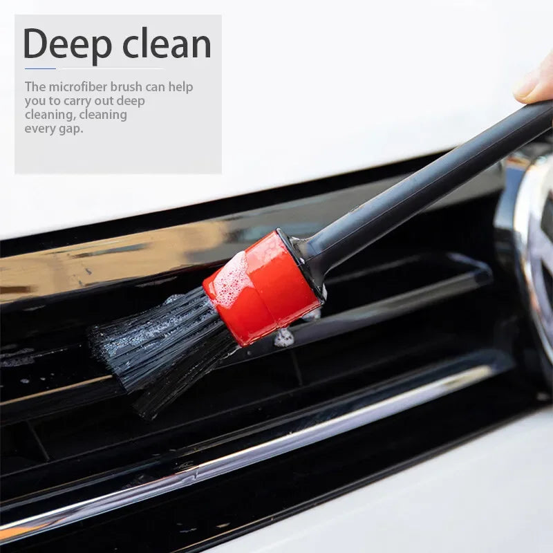 ✨ Kit com 5 Escovas para Detalhamento Automotivo – Limpeza Profissional