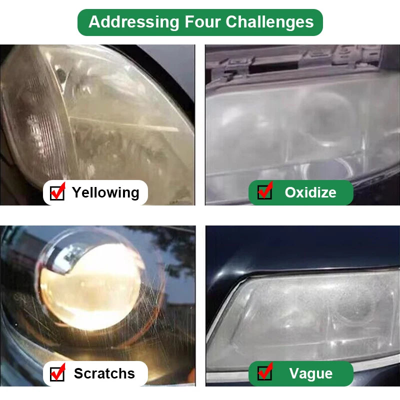 ✨ Restaurador de Faróis Automotivos – Remove Oxidação, Amarelado e Pequenos Riscos