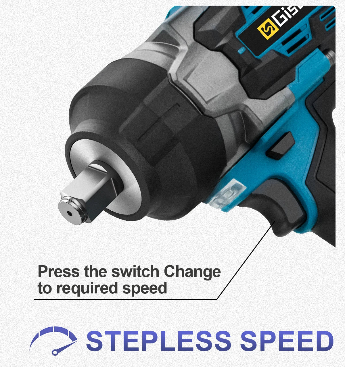🔥 Chave de Impacto Brushless GISAM 2800N.M 1/2" – Potência Profissional