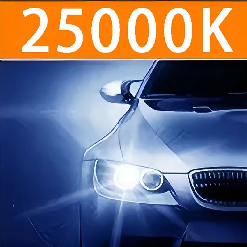Farol de LED automotivo Heyword 22000lm 160W com chip CSP 1860, temperaturas de cor 3000k/4300k/6000k/8000k, compatível com lâmpadas H4, H7 e H1 (padrão 9005).