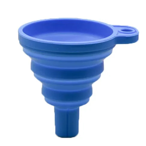 🔧 Funil Dobrável de Silicone Universal para Troca de Óleo e Fluídos Automotivos