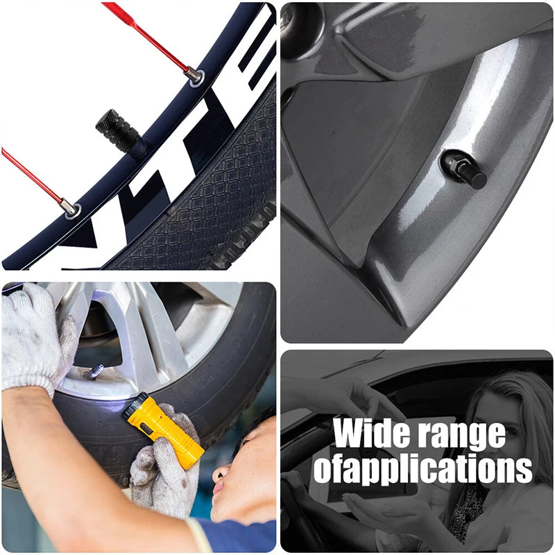 🚗 Kit com 4 Tampas de Válvula para Pneus em Alumínio – Proteção e Estilo para Seu Veículo