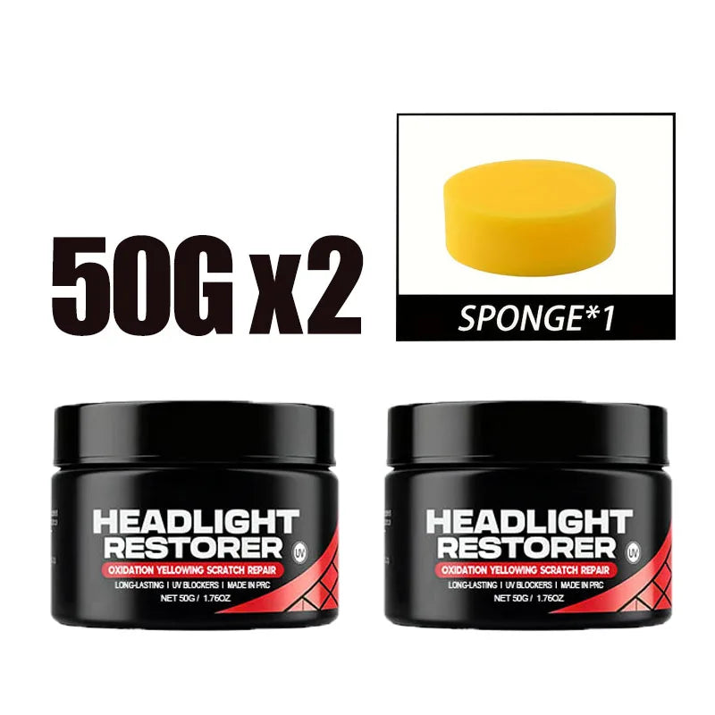 ✨ Kit Restaurador de Faróis Automotivos – Remove Amarelado, Riscos e Opacidade