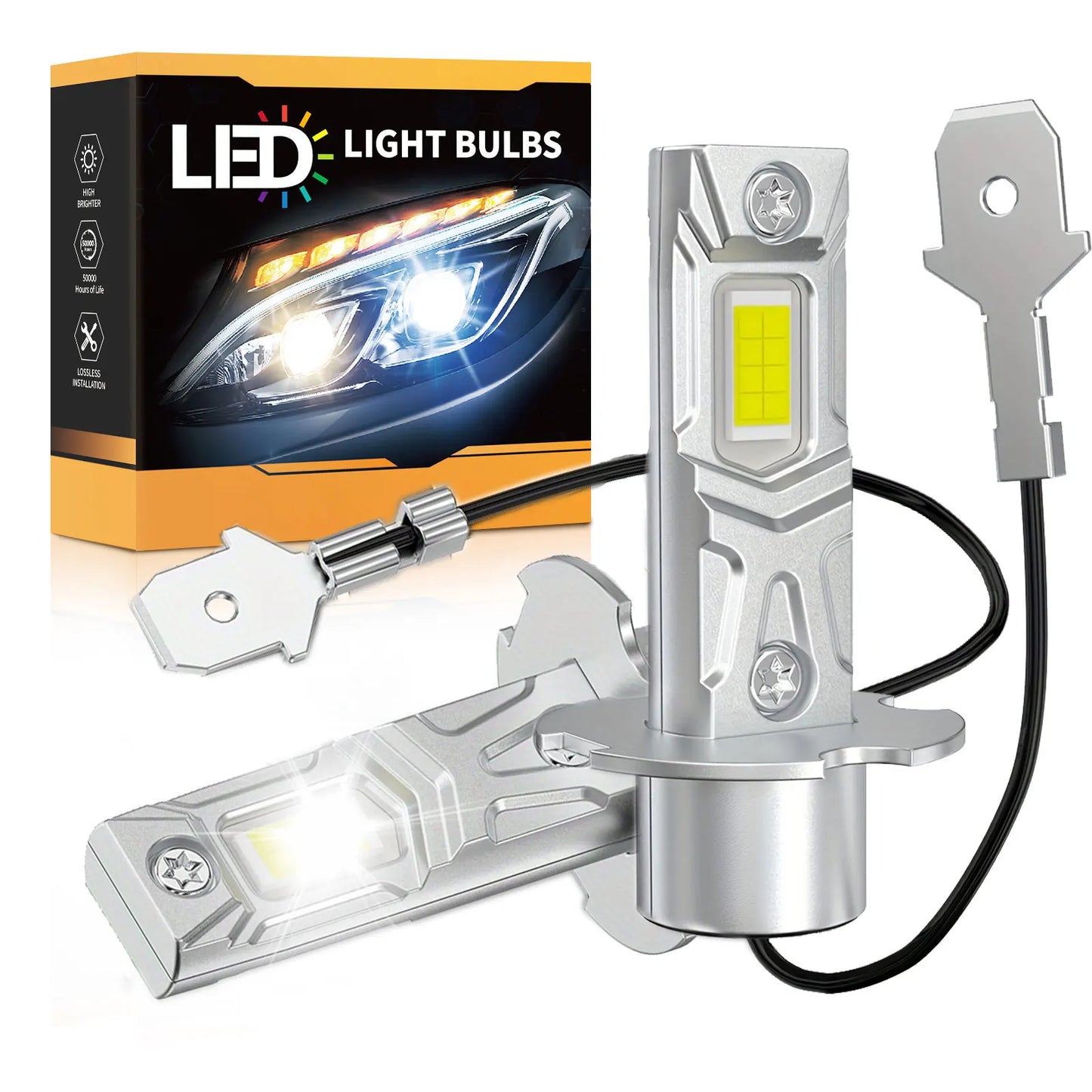 💡🚗 Lâmpada LED H3 180W 18.000LM