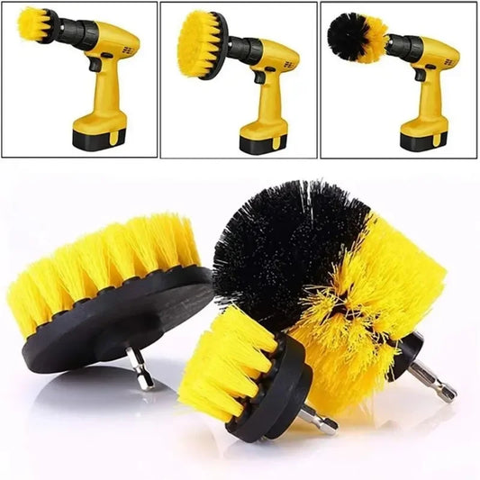 🧽🔧 Kit 3 Escovas para Furadeira - Limpeza Pesada