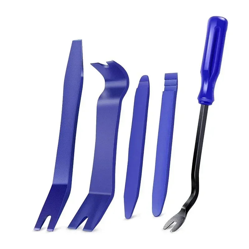 🛠️ Kit Removedor de Acabamentos Automotivos – 5 Peças para Desmontagem de Painéis e Grampos