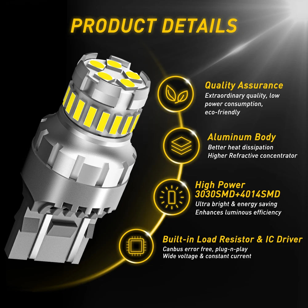 💡🚗 Lâmpada LED T20 7443 / 7440 AUXITO