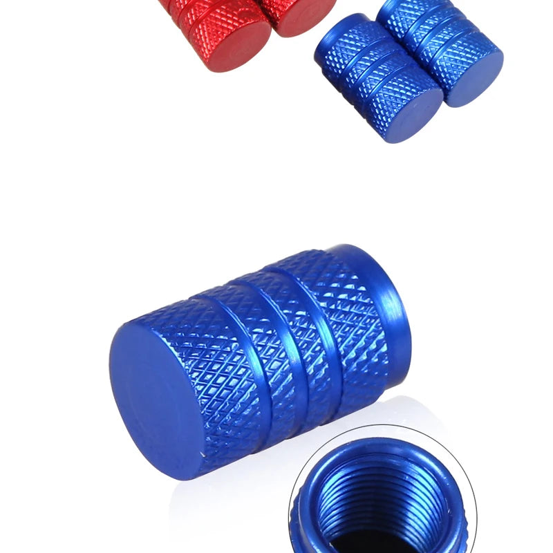 🚗 Kit com 4 Tampas de Válvula para Pneus em Alumínio – Proteção e Estilo para Seu Veículo