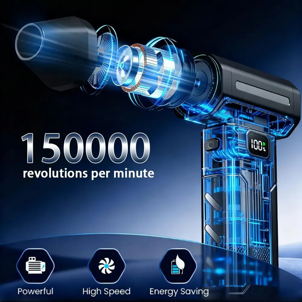 🚀 Soprador Elétrico Turbo X8 Brushless 150.000 RPM