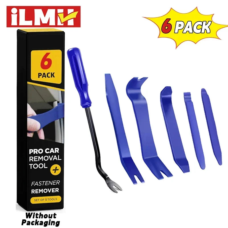 🛠️ Kit Removedor de Acabamentos Automotivos – 5 Peças para Desmontagem de Painéis e Grampos