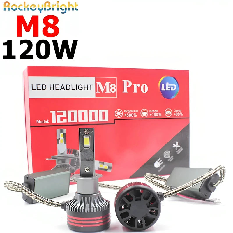 💡🚗 Lâmpada LED M8 Pro H7 / H8 / H11