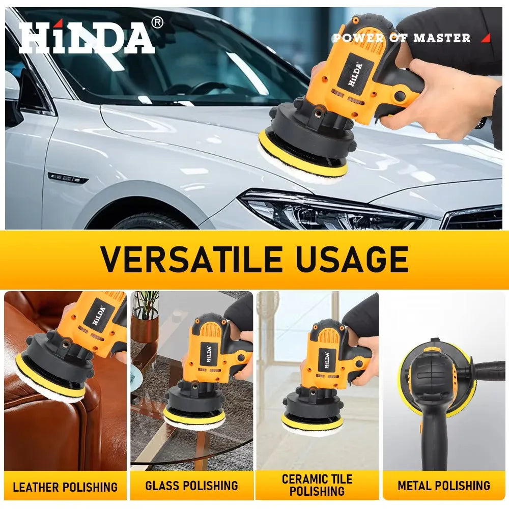 ✨🚗 Politriz Elétrica HILDA 700W 220V para Polimento Automotivo