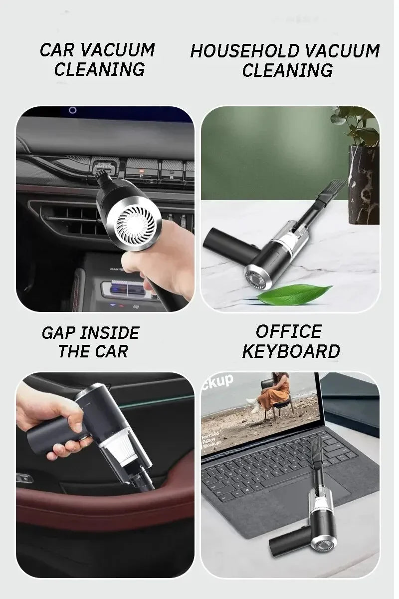 🧹🚗 Aspirador Portátil Sem Fio para Carro e Casa