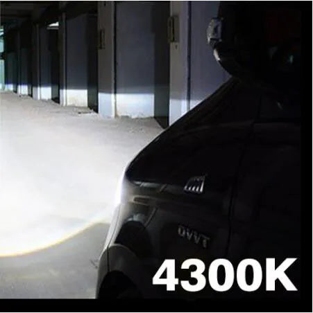 Farol de LED automotivo Heyword 22000lm 160W com chip CSP 1860, temperaturas de cor 3000k/4300k/6000k/8000k, compatível com lâmpadas H4, H7 e H1 (padrão 9005).