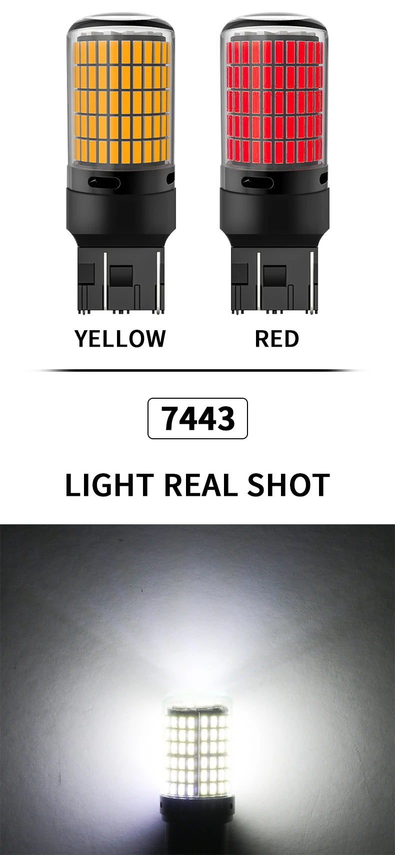💡🚗 Lâmpada LED Canbus 1156 / 1157 / 7440 / 7443
