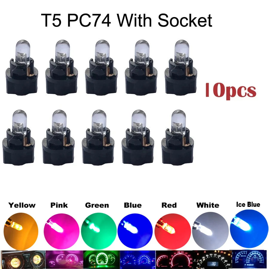 💡🚗 Lâmpada LED T5 Painel Universal
