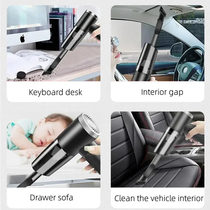 🧹🚗 Aspirador Portátil Sem Fio para Carro e Casa