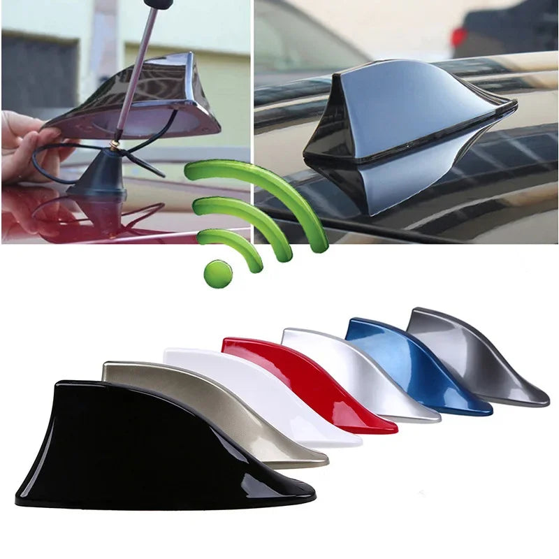🦈 Antena Tubarão Universal para Carro – Design Esportivo e Sinal FM/AM
