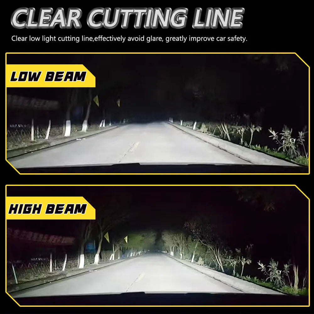 💡🚗 Lâmpada LED H1 / H4 / H7 Super Branca