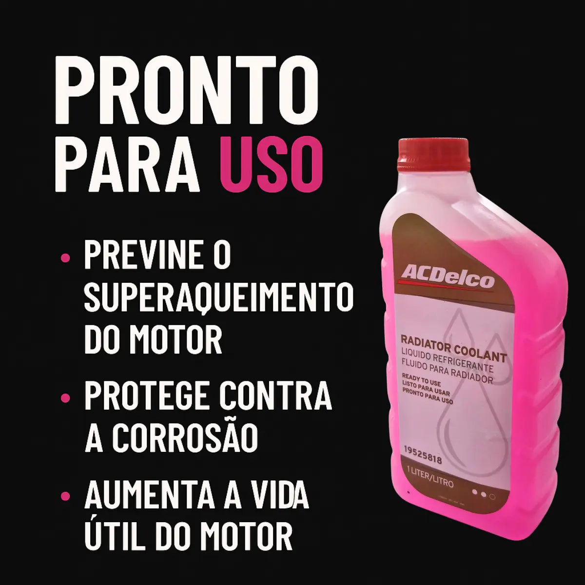 Aditivo Fluído Radiador Original Acdelco Chevrolet Onix Plus