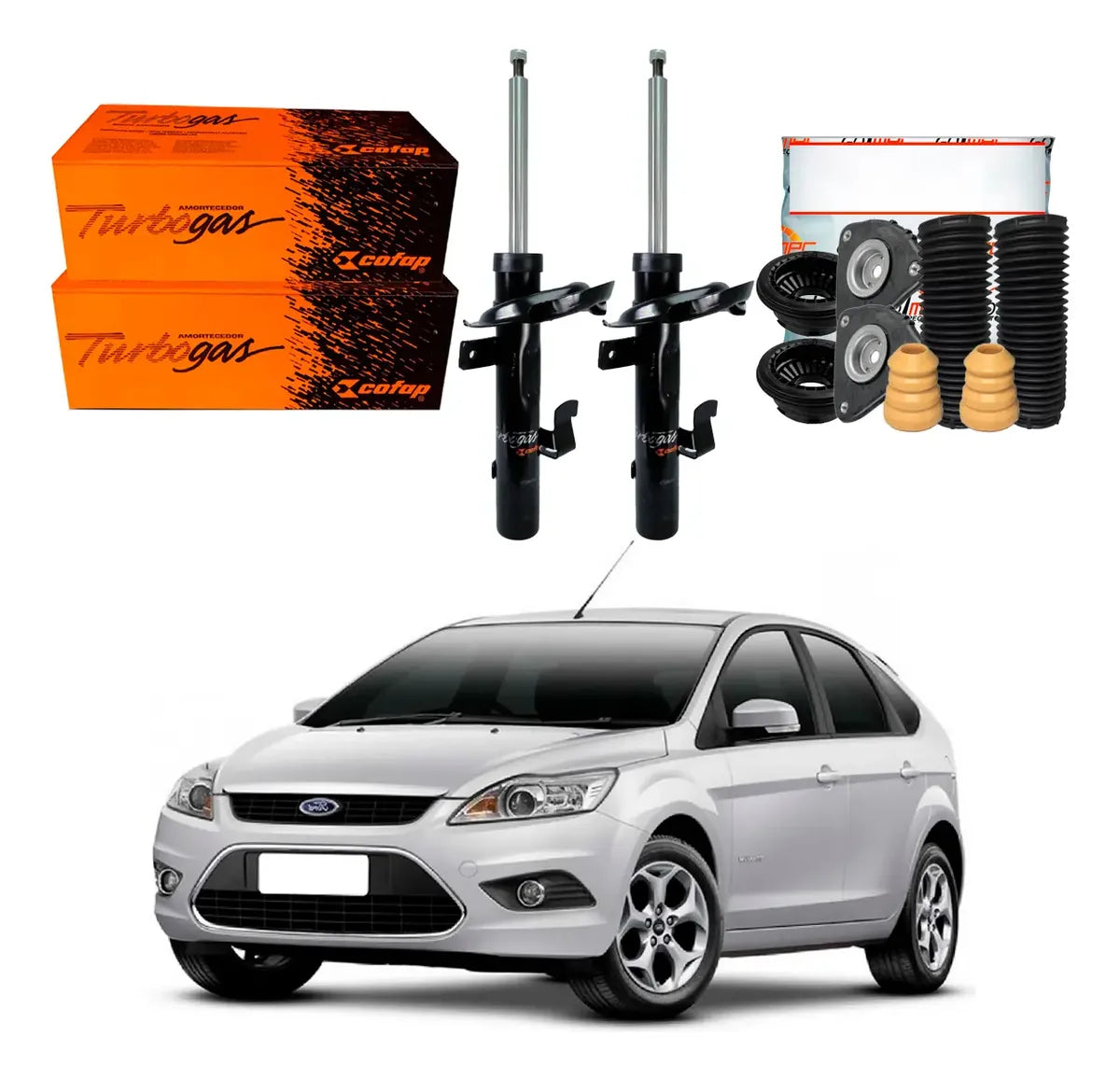 Kit Amortecedor Dianteiro Cofap, Ford Focus Hatch 1.6 2011