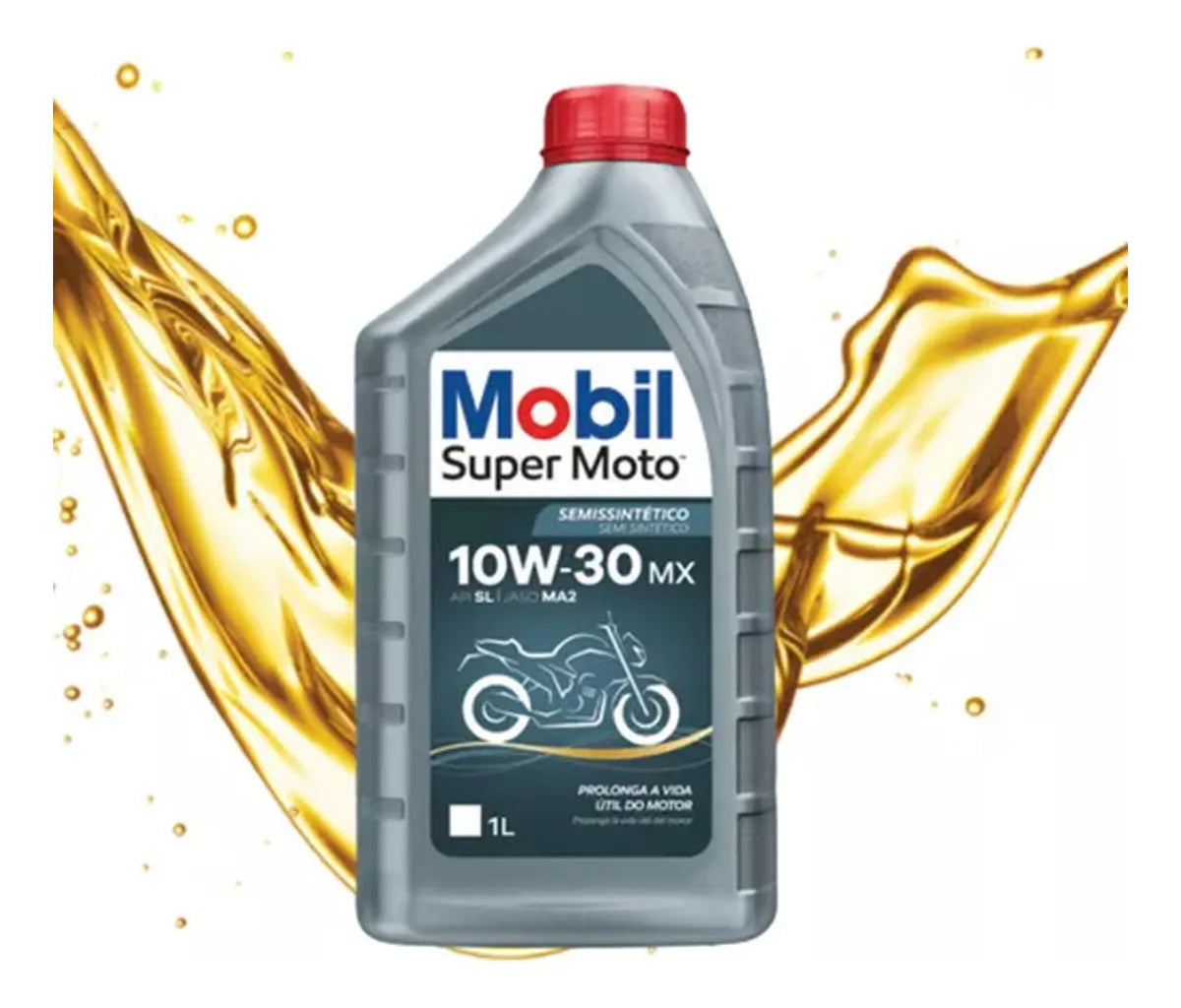 Oleo Mobil Super Moto Semissintetico 10w30 1 Litro